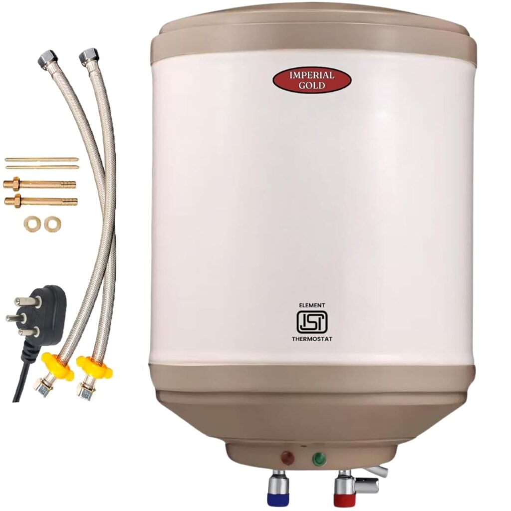 IMPERIAL GOLD 25-L Storage Water Heater (Geyser) For Home | 5 Star Rated | Multiple Safety System | Instantly Heat Water | Anti Rust Tank | ISI Copper Element 2Kw | 2 Years Warranty | Ivory Colour