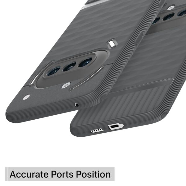 Amazon basics Back Cover for Nothing Phone 3a 5G| Full Camera Protection | TPU Soft Flexible Shockproof Bumper Case(Grey) - Image 5