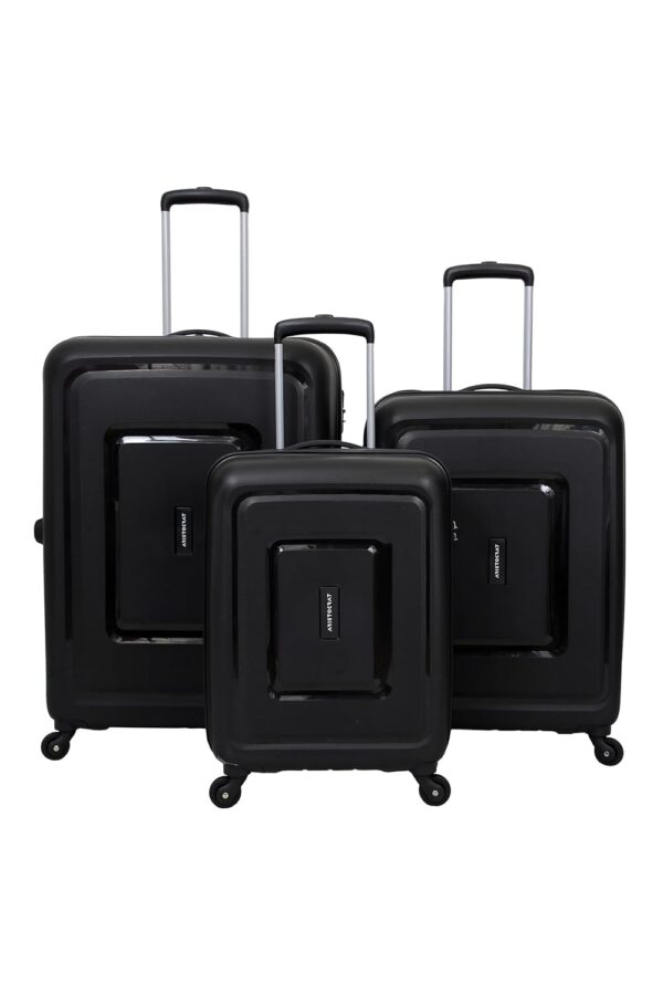 VIP Aristocrat 3 Pc Set Cabin 55 Cm (Small),65 Cm (Medium),75 Cm (Large) 4 Spinner Wheels Trolley,Hard Case Lightweight Bag & Combination Lock Suitcase With 7 Years International Warranty (Black) - Image 6