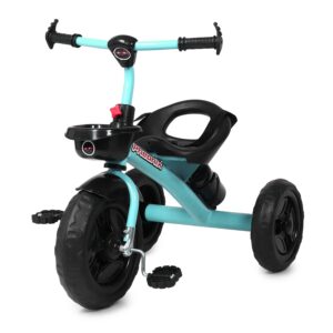 TOY ZONE Phoenix Tricycle-Green|Kids Baby Cycle|Kids Cycle with Rubber Wheel|Ride On Car|Push Cycle with Front Basket