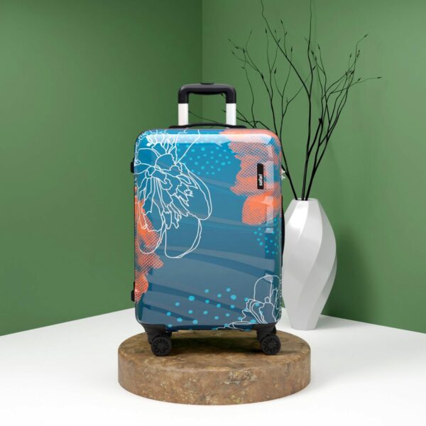 Safari Plastic Serene Hardside Suitcase, Lightweight And Scratch Resistant, Fixed Combination Lock, 360 Degree Dual Wheels, Telescopic Handle, Check-In Luggage Trolley Bag, Large, 75Cm - Image 3