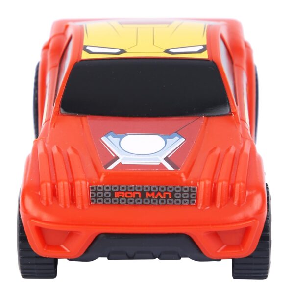SKOODLE Kid Marvel Pull-Back SUV - Iron Man Edition, Marvel Inspired Toy Bikes With Sturdy And Long-Lasting Construction, Enhances Motor Skills And Fun Vehicle Toy For Gifting - Red - Image 3