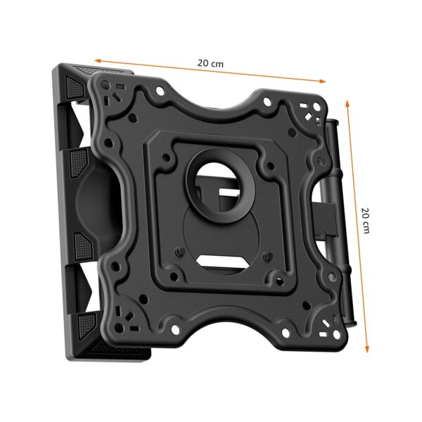 Amazon Basics Wall Mount for 32 to 55 inch TV with 6-Way Swivel Tilt | Full Motion Cantilever for LED, LCD, Plasma TV | Six-Way Precision Adjustments | Effortless Setup & Modern Minimalism (Black) - Image 8