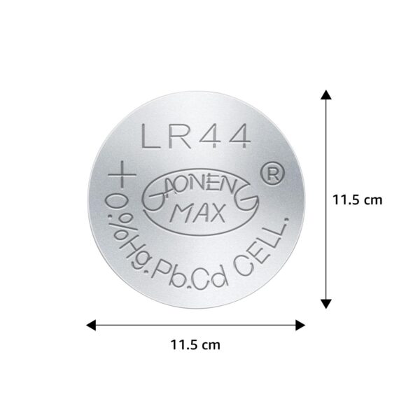 Amazon Basics Long-Lasting LR44 Alkaline Coin Cell Batteries | 1.5V Voltage | Lightweight & Portable (Pack of 10) - Image 7