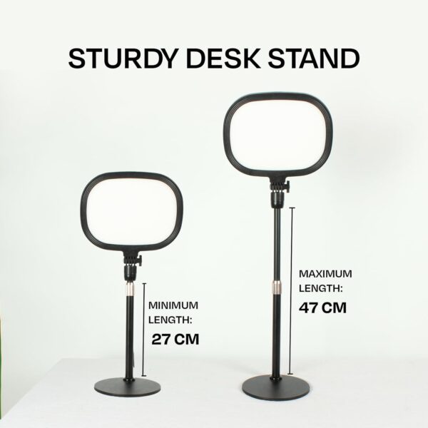 Kreo Slab Key Light Video Light Adjustable Photography Fill Light Five Color Temperatures 3200K-5600K Adjustable Brightness 1455 Lumens 120 Light Beads CRI 95+ with Extendable Light Stand for Video - Image 5