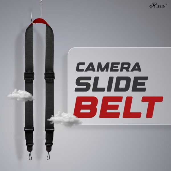 Hiffin Slide Camera Buckle Neck & Shoulder Strap Belt Comfortable & Adjustable Camera Neck & Shoudler Sling Strap for DSLR Camera - Image 3