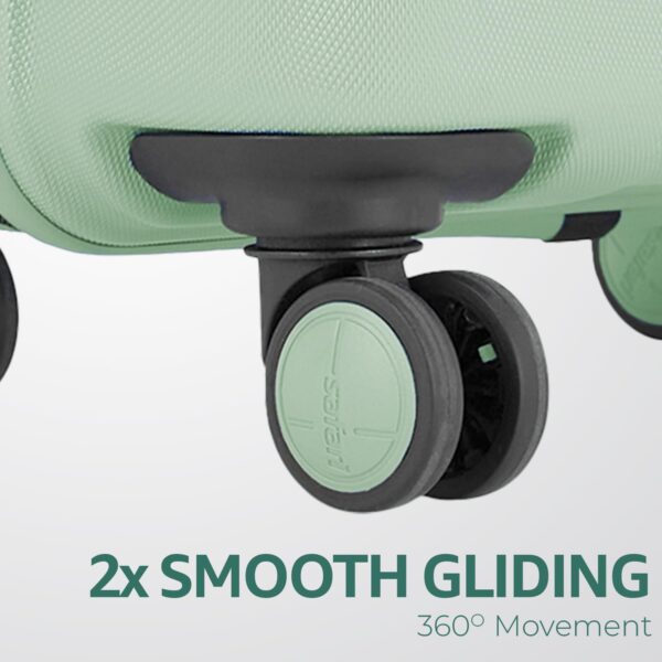 Safari Persia 8 Wheels 65cm Medium Checkin Trolley Bag Hard case Polycarbonate 360 Degree Wheeling System Luggage, Travel Bag, Suitcase for Travel, Trolley Bags for Travel, Jade Green - Image 4