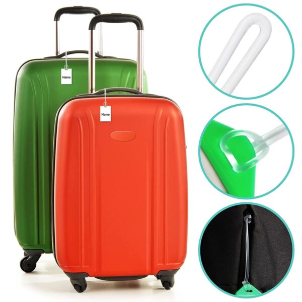 Kidultz Clear Transparent Silicone Luggage Loop/Straps/Band for Luggage Tag Holder, Keychains, etc… Non-Tearable & Elastic - 6 inch (50) - Image 7