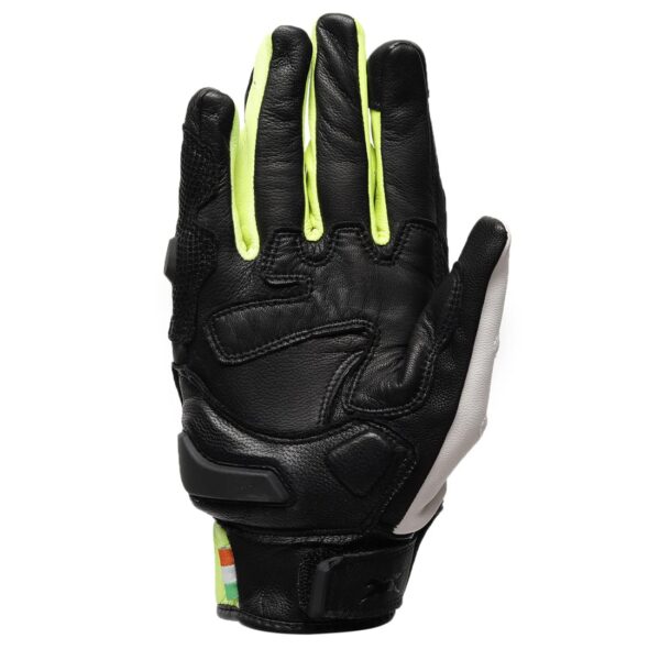 TVS Racing Race Riding Gloves for Men-Thermo-Plastic Rubber Protected, Touch Screen Compatible, & Visor Wiper Fingertips-Premium Bike Gloves for Off Roads (Black & Neon-M) - Image 9