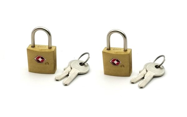 Inditradition Tsa Approved Brass Combination Lock With Keys For Suitcase, Luggage (Pack Of 2) - Golden Colour - Image 3