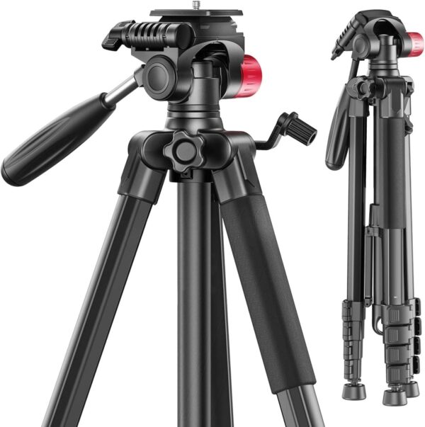 SKYCELL Tripod Stand for Mobile Phone and DSLR Camera for Best Video Recording Shoot 360 Rotaion 61 Inch (5 Feet) Suitable for iPhone - Image 10