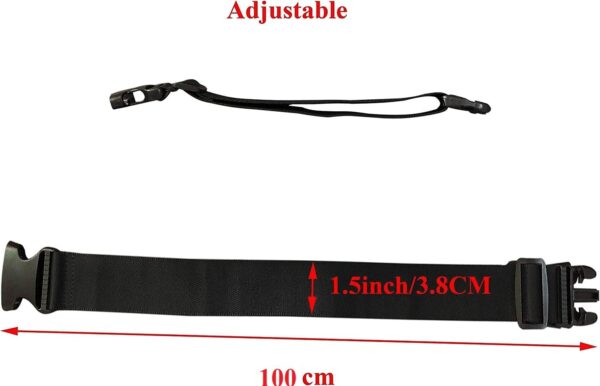 2PIECES Add a Bag Luggage Set Strap for Luggage Suitcases Adjustable Belt Travel Accessories Travel Attachment - Connect Your 3 luggages for Passenger Car - Image 4