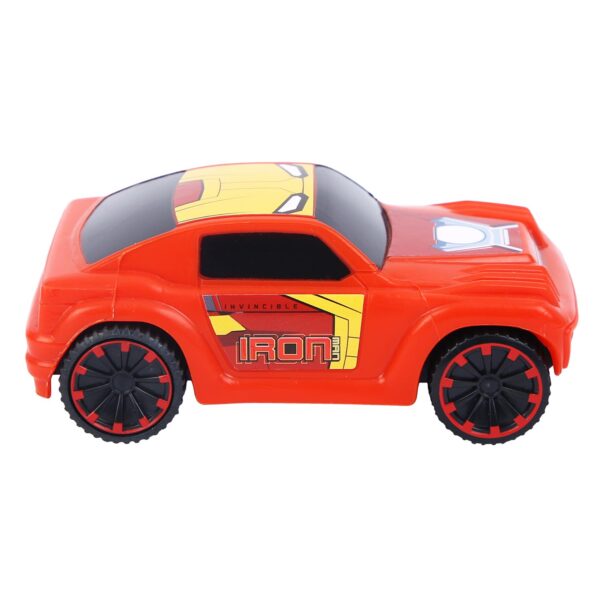 SKOODLE Kid Marvel Pull-Back SUV - Iron Man Edition, Marvel Inspired Toy Bikes With Sturdy And Long-Lasting Construction, Enhances Motor Skills And Fun Vehicle Toy For Gifting - Red - Image 4