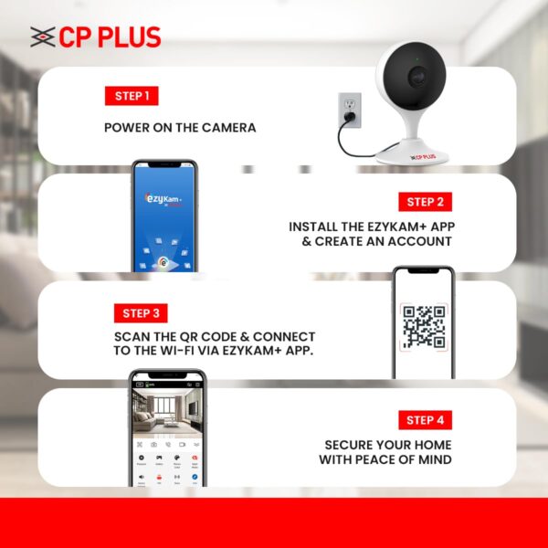 CP PLUS 2MP Full HD Smart Wi-fi CCTV Home Security Camera | 2Way Talk | Motion Detect | Human Detection | Supports ONVIF| Night Vision | Supports SD Card (Up to 256 GB) - CB21 - Image 9