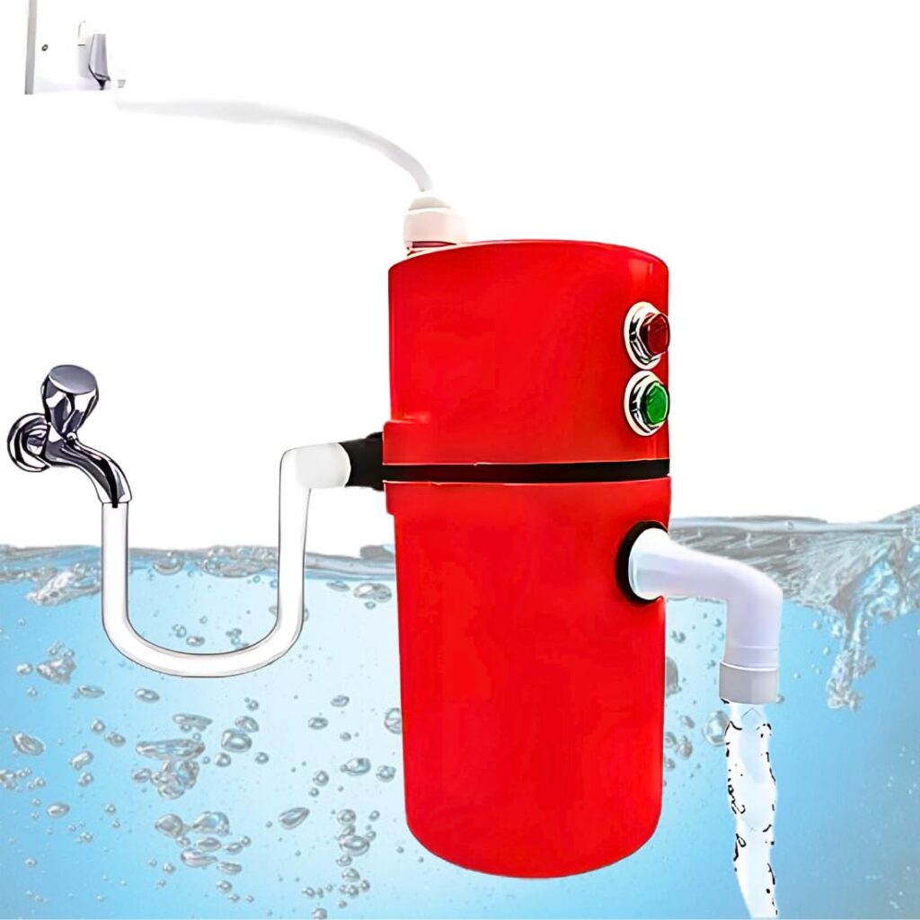 DRUMSTONE ( Winters SPecial 17 Years ) Instant Water Geyser for Quick Heating | Portable Electric Water Heater for Bucket | Compact Energy-Efficient Design | Colors May Vary