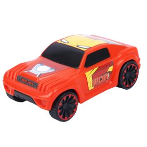 SKOODLE Kid Marvel Pull-Back SUV – Iron Man Edition, Marvel Inspired Toy Bikes With Sturdy And Long-Lasting Construction, Enhances Motor Skills And Fun Vehicle Toy For Gifting – Red