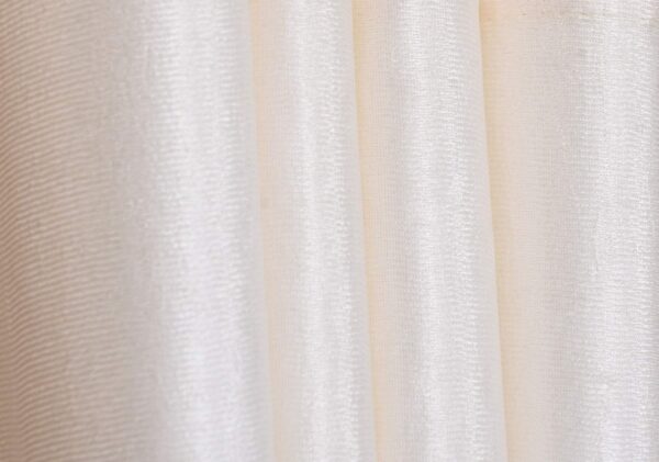 Homefab India Pack of 2 Royal Silky Cream Door Curtains with Stainless Steel Eyelets - 7 feet - Image 3