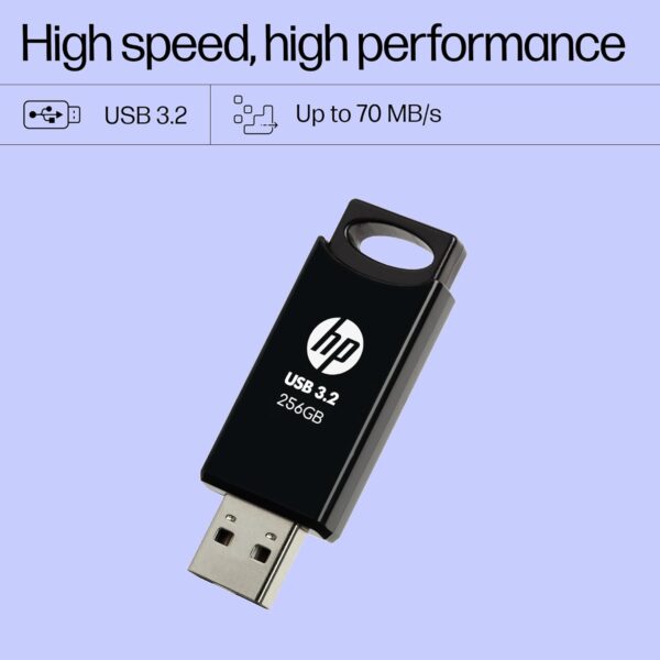 HP 712w 256GB USB 3.2 Flash Drive Black - Image 4