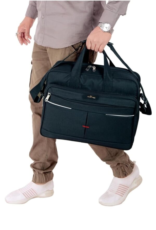 Shoulder bag Cross Body For Men women Office Travel Bags Stylish Hand Luggage Waterproof Messenger Bag (Black, 20 L) - Image 5
