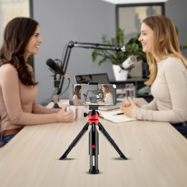 Amazon Basics Portable & Flexible Mini Tripod with Mobile Holder & 360 Degree Ball Head | for Smart Phones, Compact Cameras, GoPro - Image 9