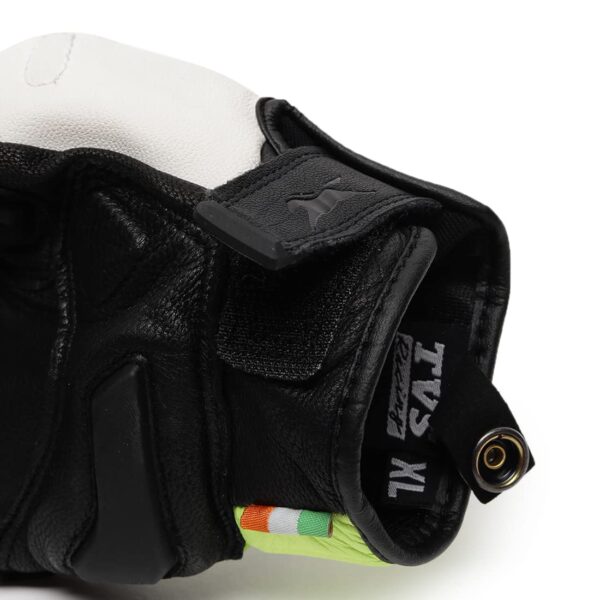 TVS Racing Race Riding Gloves for Men-Thermo-Plastic Rubber Protected, Touch Screen Compatible, & Visor Wiper Fingertips-Premium Bike Gloves for Off Roads (Black & Neon-M) - Image 5