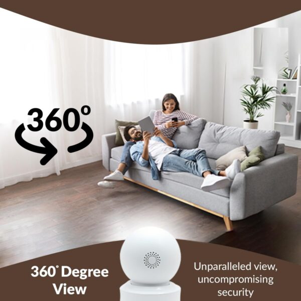 CP PLUS 4MP Wi-fi PT Home Security Smart Camera | 360˚ with Pan & Tilt | Two Way Talk | Cloud Monitoring | Motion Detect | Night Vision | Supports SD Card (Up to 128 GB) | Alexa & OK Google - CP-E41A - Image 4