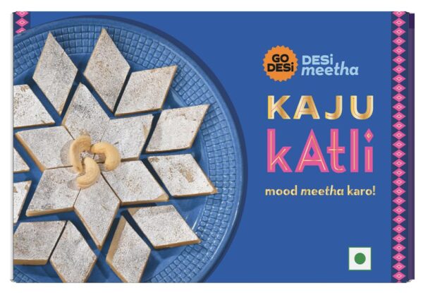 GO DESi Classic Kaju Katli 200 grams, Made with Cashew Nuts, Sweets Indian Mithai, Indian Sweets Gift Pack - Image 2