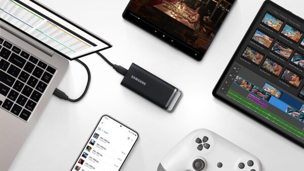 SAMSUNG T5 EVO Portable SSD 4TB, USB 3.2 Gen 1 External Solid State Drive, Seq. Read Speeds Up to 460MB/s for Gaming and Content Creation, MU-PH4T0S/WW, Black - Image 3