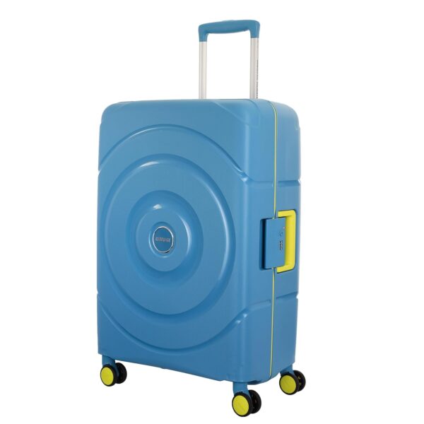American Tourister Circurity+ 68 CM 8 Wheel with 3 Point TSA Lock Trolley Bag for Travel | Small Polypropelene Suitcase with TSA Lock, Double Wheels & Flexi Packing Straps for Men & Women - Larkspur - Image 2