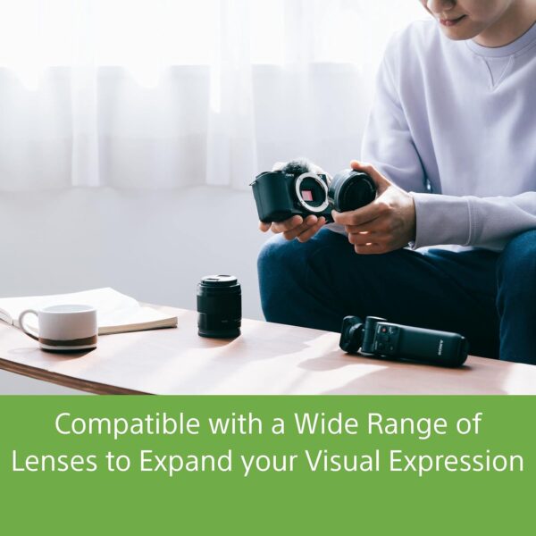 Sony Alpha ZV-E10 24.2 Mega Pixel Interchangeable-Lens Mirrorless vlog Camera, Made for Creators | APS-C Sensor |Advanced Autofocus | Clear Audio & 4K Movie Recording (Body Only) – Black - Image 15