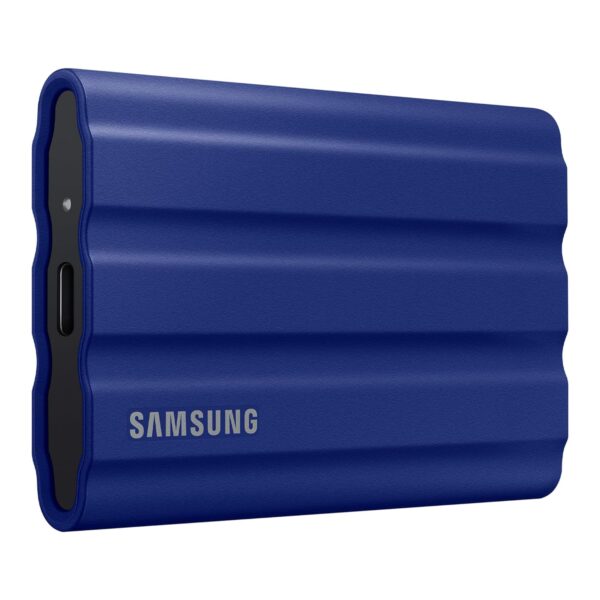Samsung T7 Shield Portable SSD 2TB, USB 3.2 Gen2 External SSD, Up to 1,050MB/s, Rugged, IP65 Water & Dust Resistant, for Photographers, Content Creators and Gaming, Mac Compatible, MU-PE2T0R, Blue - Image 2