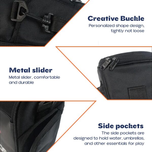 Dyazo Light Weight Water Resistant Single Shoulder Crossbody Camera Bag/Case Compatible for Sony Canon Nikon SLR DSLR Mirrorless Cameras and Lenses (Black & Grey) - Image 7