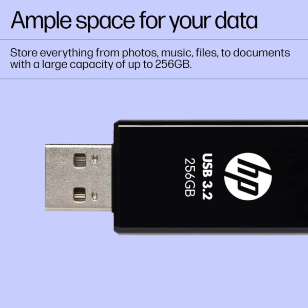 HP 712w 256GB USB 3.2 Flash Drive Black - Image 5