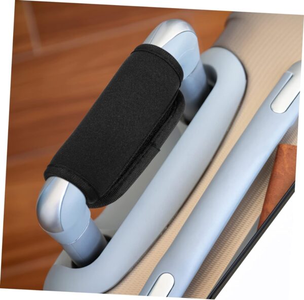 NIHSPRUHAY 2Pc Soft Comfortable Neoprene Luggage Handle Wrap Grip Identifier Stroller Grip Protective Cover Travel Bag Luggage Suitcase - Image 4