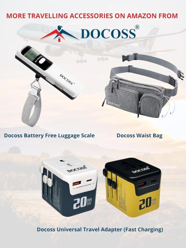 DOCOSS Metal 4-Digit Password Number Luggage Travel Bag Locks, Pack of 2 (Black), Combination Lock - Image 4