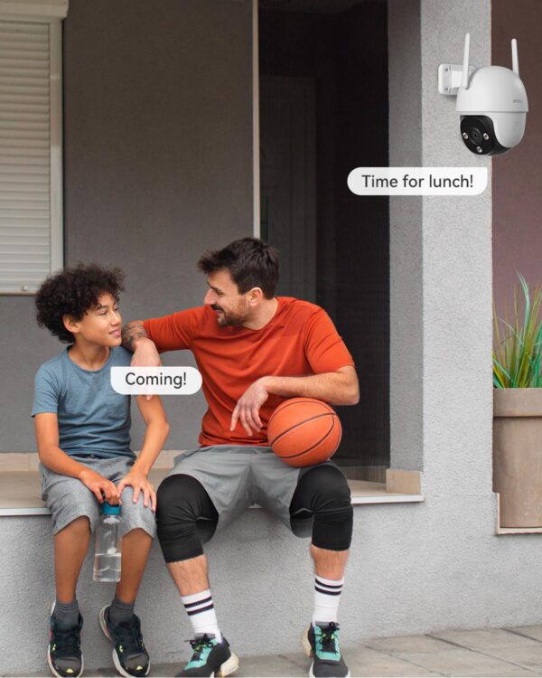 Imou 3MP CCTV Camera for Home Outdoor, 360° Security WiFi Camera, Full Color Night Vision 30M, Human Detection, 2-Way Talk, Siren Alarm, Compatible with Alexa, Supports 512GB SD Card, IP66, DK7 - Image 5