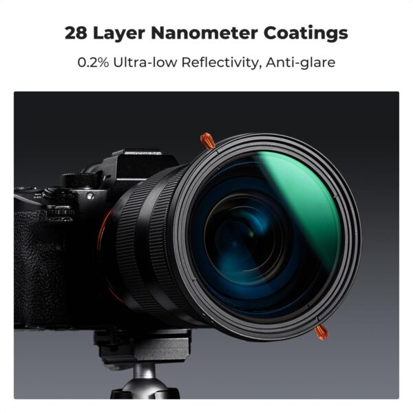 K&F Concept K&F Concept 67mm Variable Fader ND2-ND32 ND Filter and CPL Circular Polarizing Filter 2 in 1 for Camera Lens No X Spot Weather Sealed - Image 6