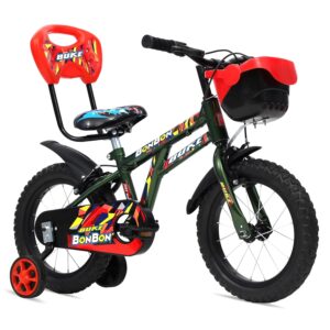 Avon Buke Bonbon 14T MTB Kids Bicycles for Boys| Frame Size: 8.5″ | Wheel Size: 14″ inch Steel Rim | Rigid Fork & Caliper Brake | Ideal Cycle for Kids: 2-4yrs | (Military Green)