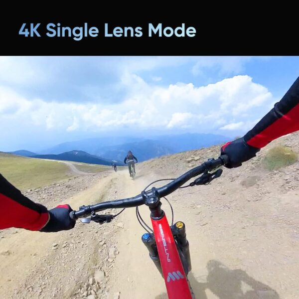 insta360 X3 Action Camera, 1/2" Sensor, 5.7K 360 Capture, Optical Zoom 3X, 72 MP 360 Photo, 4K Single Lens Mode, Black - Image 5
