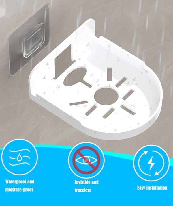 NUDFSY 3 PCS CCTV Camera Stand, CCTV Camera Stand Wall Mount L-Type Mounting Bracket Heavy Duty, Wall Mount Rack for Security Camera White Acrylic Wall Shelf Wall Holder,for Indoor & Outdoor Purposes - Image 7