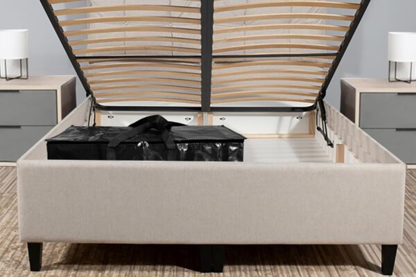 Shalimar Large Capacity Foldable Under Bed Storage Bags/Duffle Bags for Travel/Moving Bags/Wardrobe Organizer Bags | Comfortable Handles | Water Resistant | 24.5Lx12Wx14H Inches | Pack of 1 - Black - Image 7