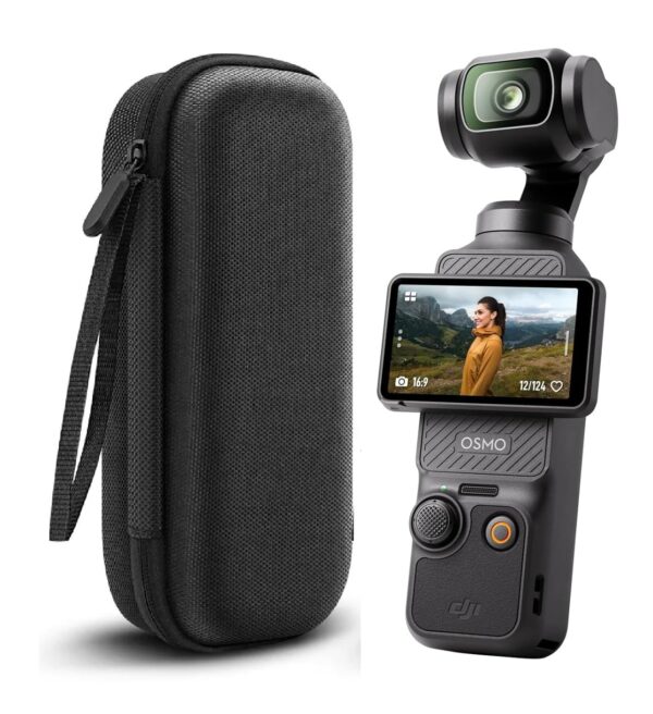 M.G.R.J® Portable Carrying Case Cover for DJI Osmo Pocket 3 Camera (Hard|EVA|Black) (Camera is not Included) - Image 2