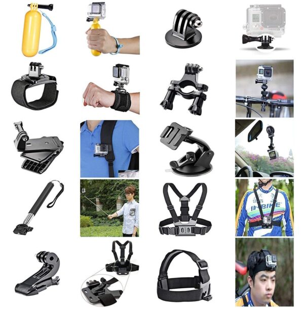 ADOFYS 40 in 1 Action Camera Accessory Kit Bundle Compatible for GoPro Hero 12/11/10/9/8/7/6/5/4/3/ SJCAM/Akaso/Apeman/Xiaomi Yi Action Camera - Image 4