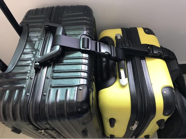 2PIECES Add a Bag Luggage Set Strap for Luggage Suitcases Adjustable Belt Travel Accessories Travel Attachment - Connect Your 3 luggages for Passenger Car - Image 6