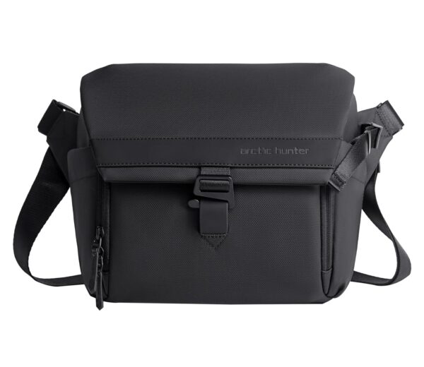 Arctic Hunter Camera Bag Crossbody Sling Bag for DSLR Camera and Lens with Tripod Holder Multiple Pockets for iPad Battery Shockproof Water Resistant One Shoulder Camera Bag for Men Women,Black - Image 2