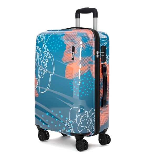 Safari Plastic Serene Hardside Suitcase, Lightweight And Scratch Resistant, Fixed Combination Lock, 360 Degree Dual Wheels, Telescopic Handle, Check-In Luggage Trolley Bag, Large, 75Cm - Image 2