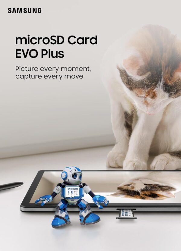 SAMSUNG EVO Plus 128GB Micro SDXC w/SD Adaptor, Up-to 160MB/s, Expanded Storage for Gaming Devices, Android Tablets and Smart Phones, Memory Card, MB-MC128SA/IN - Image 3