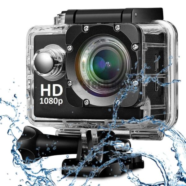 SIRGAWAIN Action Camera 1080P 12MP Sports Camera Full HD 2.0 Inch Action Cam 30m/98ft Underwater Waterproof Camera with Mounting Accessories (CAM3) - Image 2