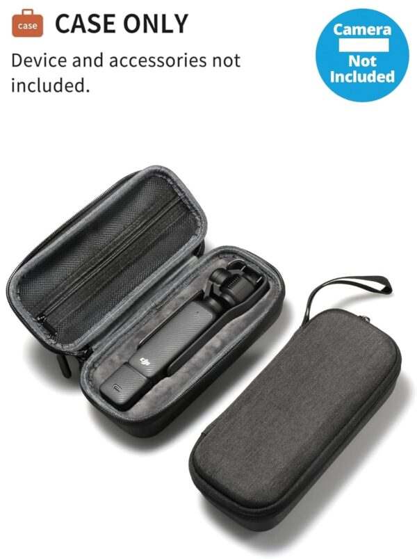 M.G.R.J® Portable Carrying Case Cover for DJI Osmo Pocket 3 Camera (Hard|EVA|Black) (Camera is not Included) - Image 3