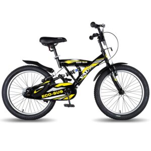 Vaux Eco-Sus 20″ Black Kids Sports Bicycle. Ideal for Cyclist with Height (3’11” – 4’3″). Simple and Easy to Assemble.